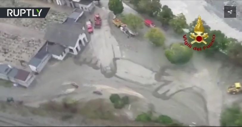 Flood mudslide