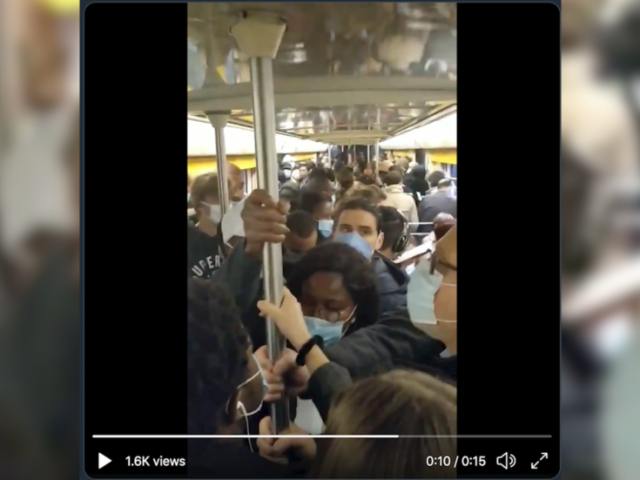 WATCH: People squeeze into Paris train like sardines in a can despite restrictions introduced after 2 days of 18k new cases