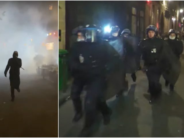 Paris riot cops disperse protesters with tear gas as harsh 2nd lockdown takes effect in France (VIDEOS)