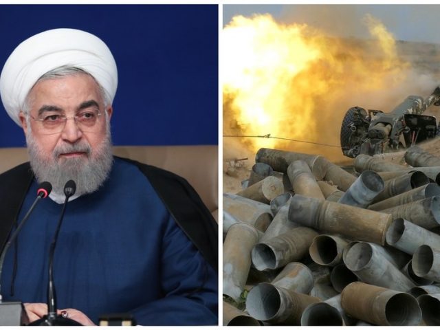 Iran’s President condemns use of Syrian ‘terrorists’ in Nagorno-Karabakh, warns Armenia-Azerbaijan duel could spark REGIONAL WAR