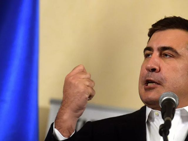 Former Georgian President Mikheil Saakashvili Punched in the Head in Athens – Video