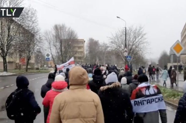 Protestors and police clash in Belarus days after embattled President Lukashenko promises he’ll stand down… but not yet