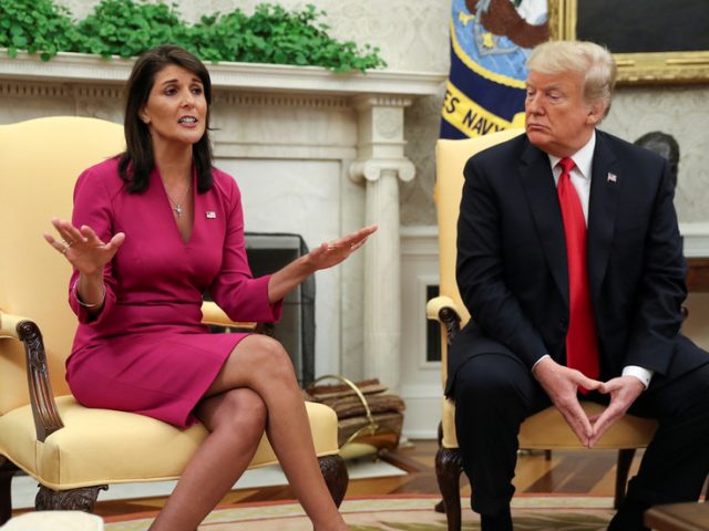 ‘Tricky Nikki’ Haley takes heat from all sides as #Resistance & MAGA fans pile on over perceived loyalty to Trump (or lack of it)