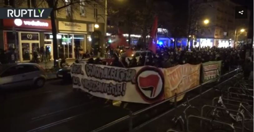 Germany Antifa Protest