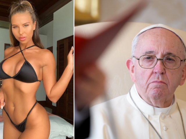 Faith palm: Pope Francis’ Instagram account ‘caught liking’ racy model’s sexy schoolgirl photo