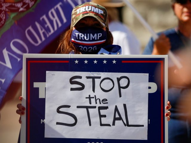 ‘Stop the steal!’ Trump supporters gather at state buildings, calling Biden victory a fraud