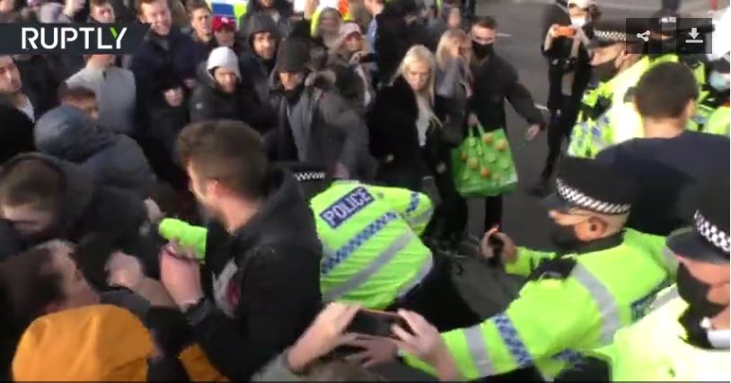UK protest lock down