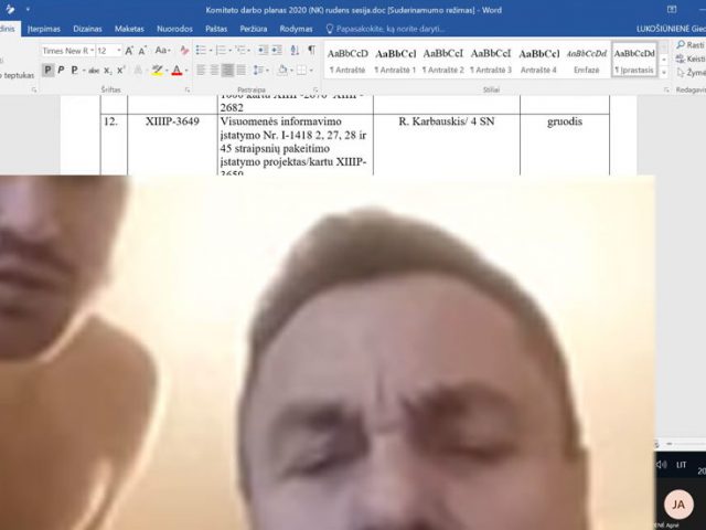 Anti-LGBT Lithuanian lawmaker accidentally caught on camera with naked man in work from home blunder (VIDEO)