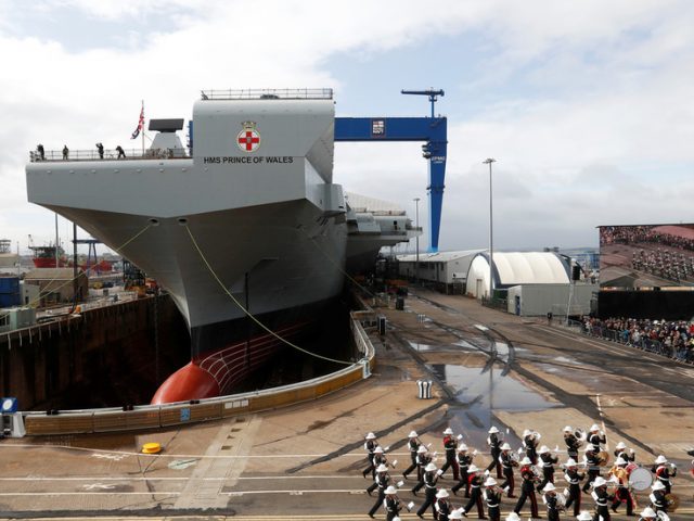 Britain’s newest aircraft carrier misses US trip, will stay docked for 6 months after ‘embarrassing’ flood