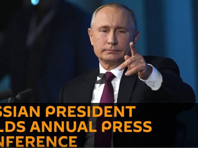 Russian President Vladimir Putin Holds Annual Press Conference
