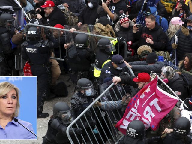 Russia says American system ‘archaic’ & not up to ‘modern democratic standards’ after rioters raid Washington’s Capitol building