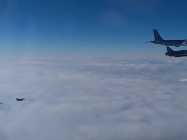‘No violations allowed’: WATCH Russian Su-27 jets drive away NATO warplanes over Black Sea, trio of French aircraft intercepted