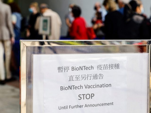 Hong Kong halts use of Pfizer-BioNTech vaccine as authorities investigate defective packaging