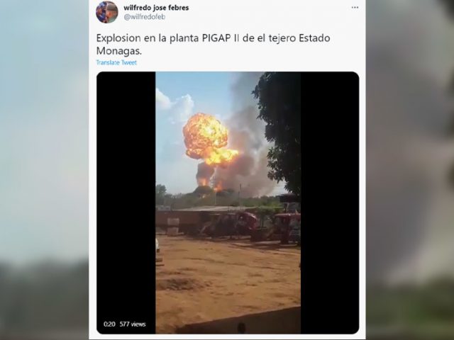 Venezuela says natural gas plant explosion was ‘terrorist attack’ targeting sanctioned state-run energy company (VIDEOS)