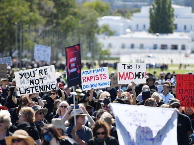 Thousands protest violence against women in Australia as PM Morrison’s government rocked by rape allegations (VIDEOS)