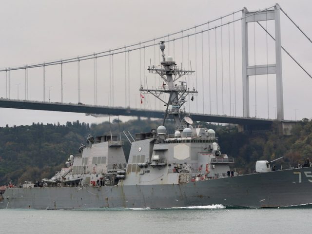 US warships set sail for Black Sea amid stand-off with Russia over military conflict in Eastern Ukraine, Turkish diplomats report