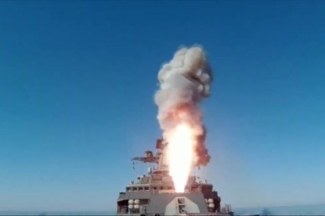 Russian Pacific Sea frigate hits land target with Kalibr missile as country’s navy undergoes extensive modernization (VIDEO)