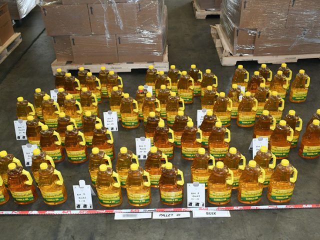 Australian police seize over HALF A TON of liquid meth disguised as cooking oil from Mexico