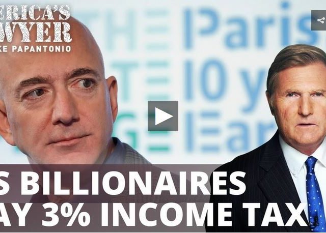 US billionaires paid just 3% in income tax