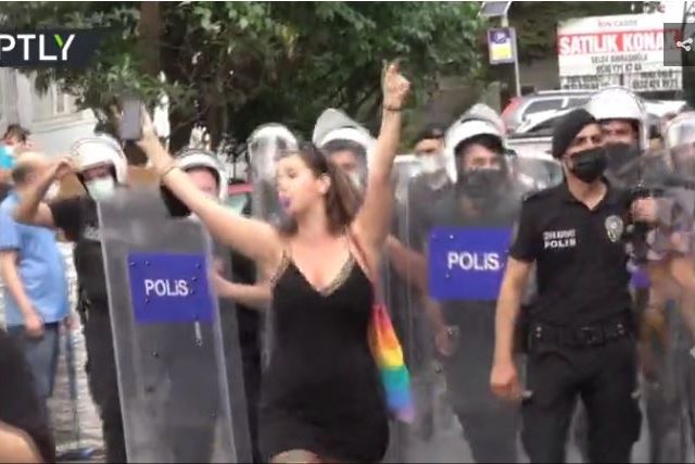 WATCH: Turkish police use tear gas to break up unauthorized Pride march in Istanbul