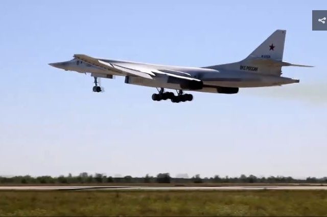 Russian bomber jets practice taking out targets with cruise missiles in Arctic, just weeks after warning US to steer clear (VIDEO)