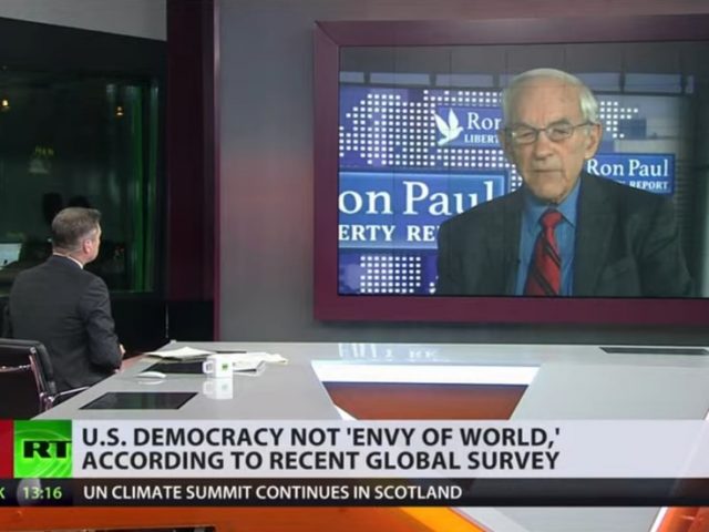 US ‘a long way off’ from democracy or freedom, Ron Paul tells RT