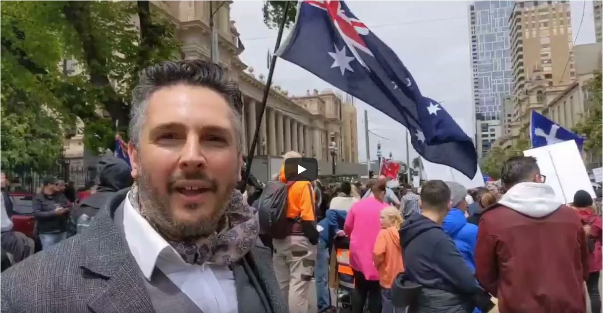 Australia protest Soros