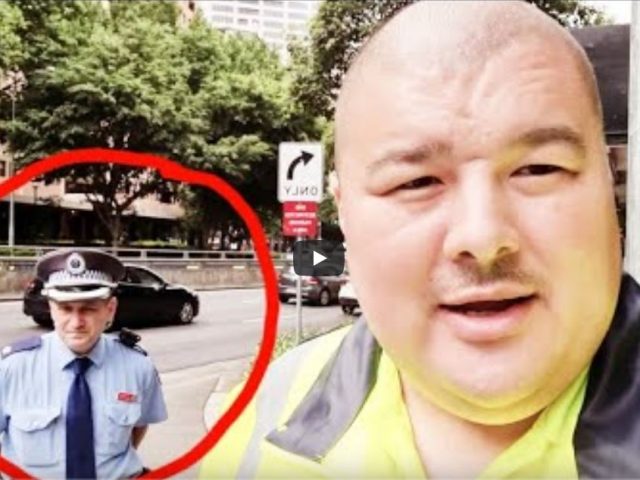 Chief Inspector of NSW Police caught harassing construction workers in Sydney CBD #FilmThePolice