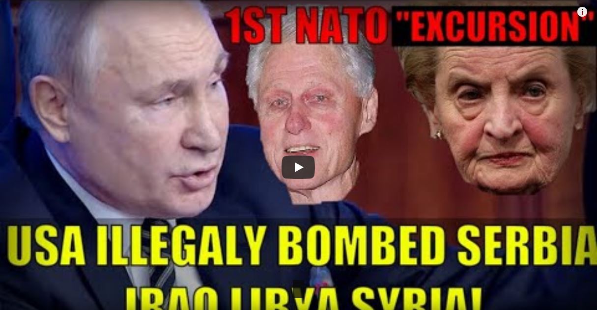 Putin US illigaly bombed serbia.