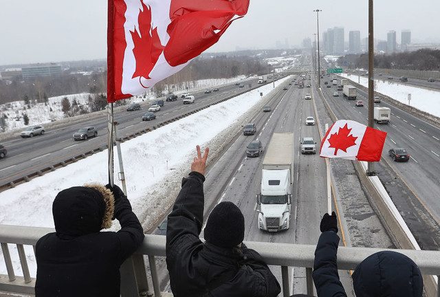 Media floats Russia theory for Canadian trucker protest
