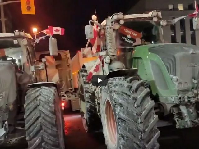 Farmers are joining the massive protest in Ottawa, Canada!