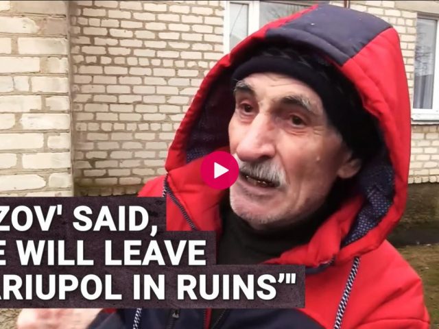 “Azov’ said, ‘We will leave Mariupol in ruins” | Mariupol locals speak about Ukrainian army