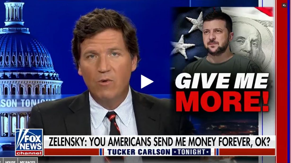 Tucker Carlson give me more
