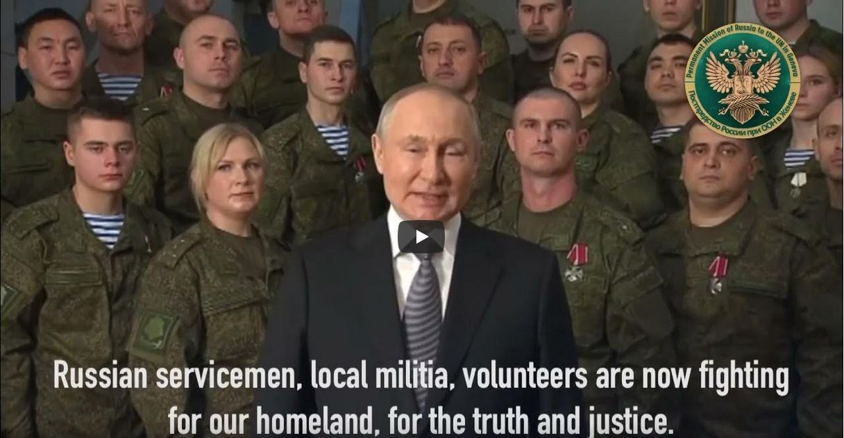 Putin new years speech