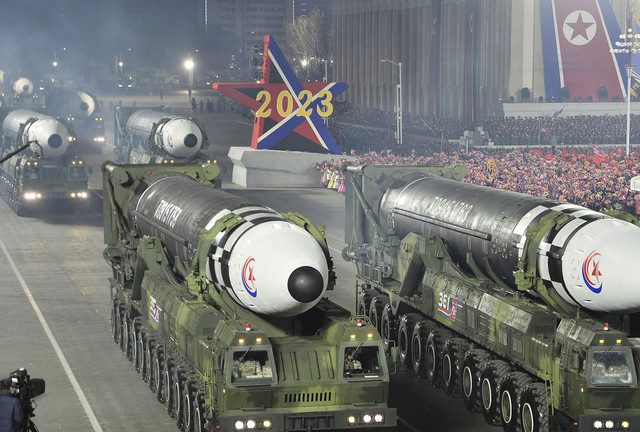 North Korea unveils record number of missiles