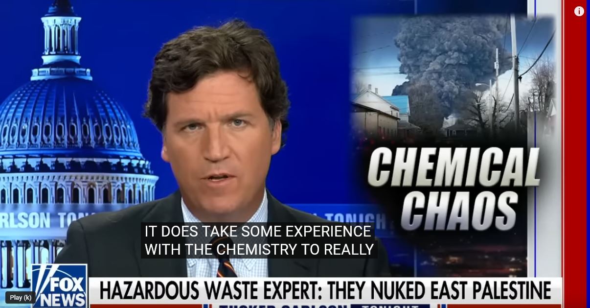 Tucker Carlsom chemical chaos