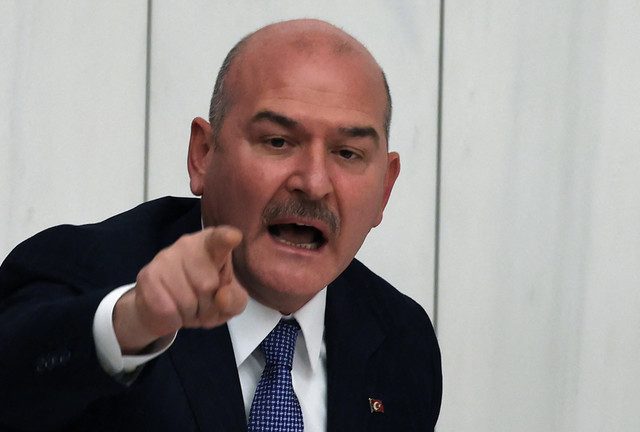 Interior Minister Suleyman Soylu accused Washington of working to hurt his country amid a consulate closure row