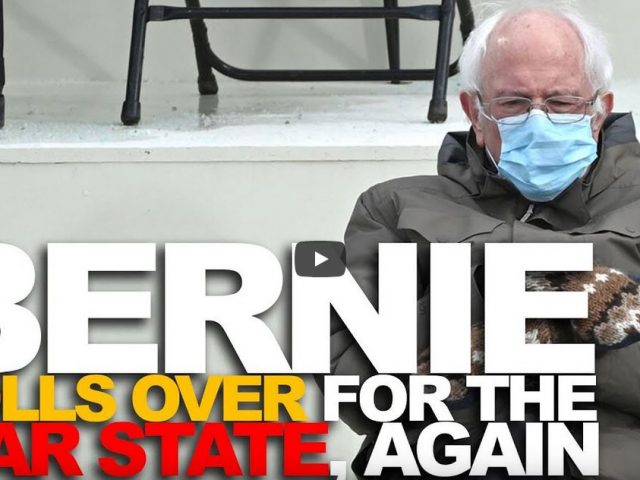 Bernie rolls over for the war state… again