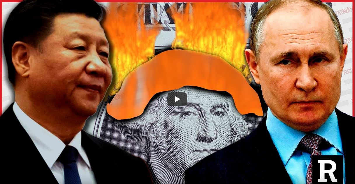 Redacted Russia China US dollar