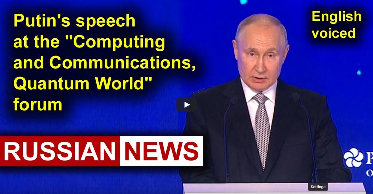 Russian news Putins speech