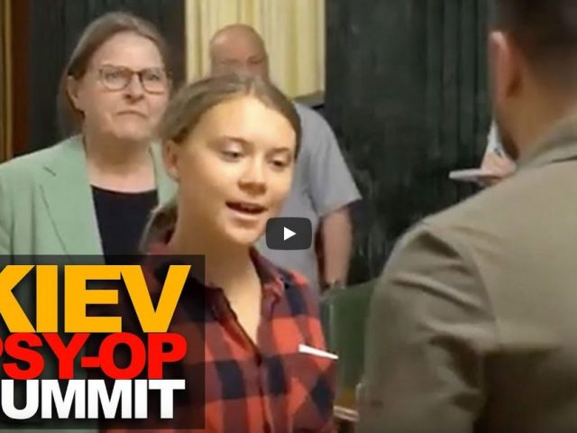 Greta visits Zelensky at Kiev psy-op summit