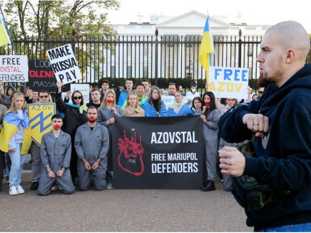 US govt-linked Ukraine activists hold pro-Nazi Veterans Day rally outside White House