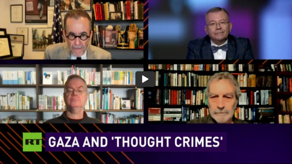 Cross talk Gaza thought crimes