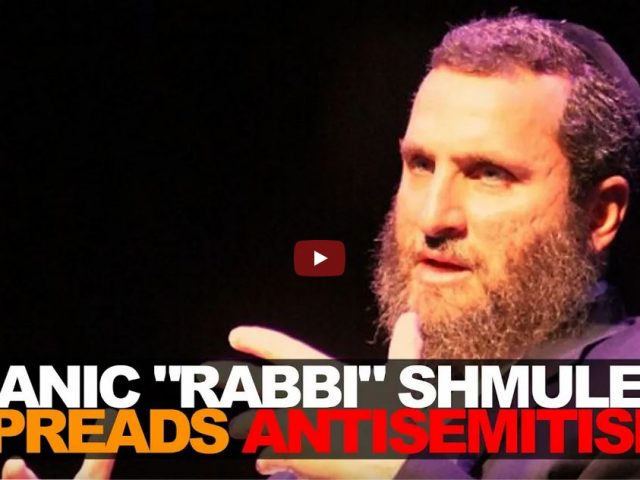 ‘Rabbi’ Shmuley: a walking antisemitic stereotype