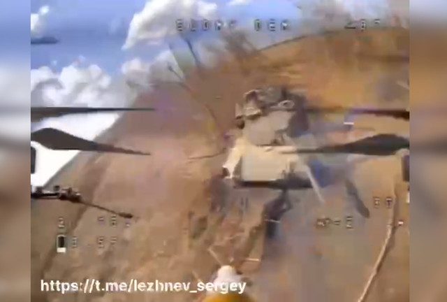 WATCH Russian military strike US-made Abrams tank in Donbass