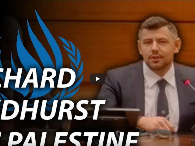 Richard Medhurst UN Speech in Geneva on Palestine & the UK’s Crackdown on Free Speech