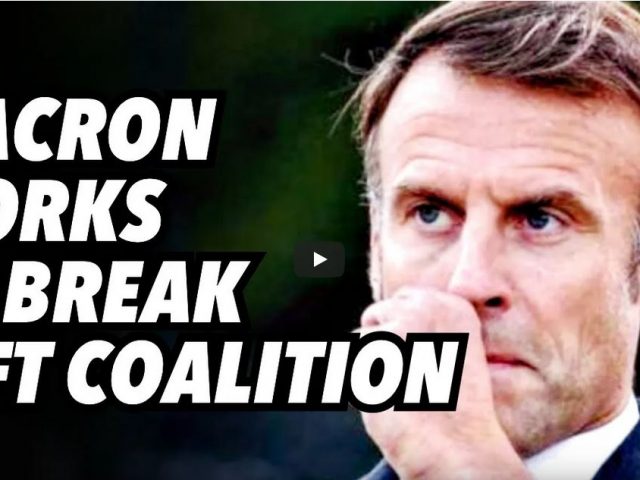 Macron works to break left coalition