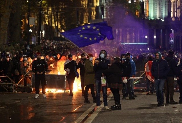 Pro-EU protests in Georgia escalate: As it happened